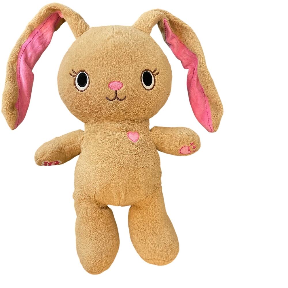 Build A Bear Bunny Plush 16 Inch Tan Pink Ears Stuffed Animal 2018